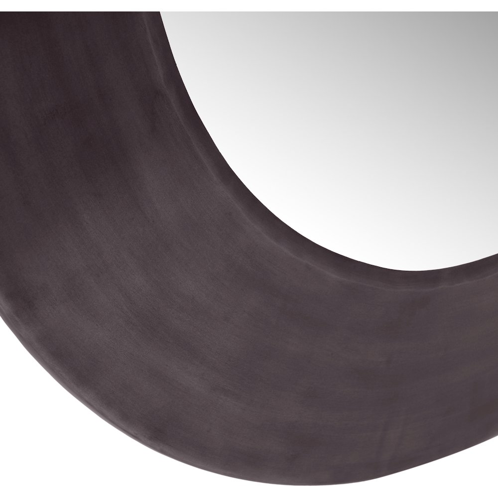 Sphere Black Iron Mirror. Picture 4