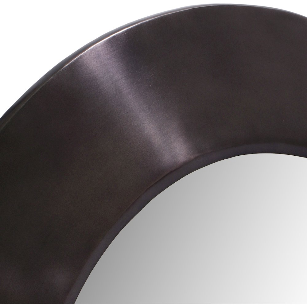 Sphere Black Iron Mirror. Picture 5
