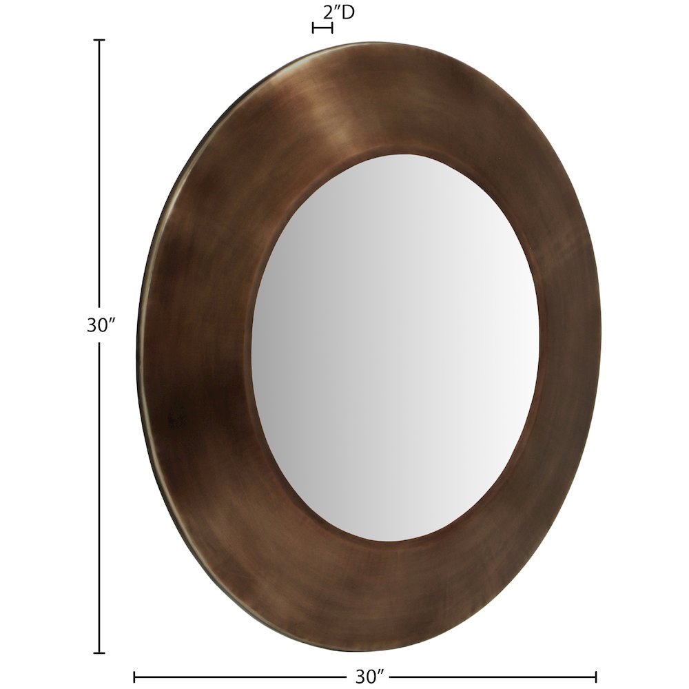 Sphere Brown Iron Mirror. Picture 6