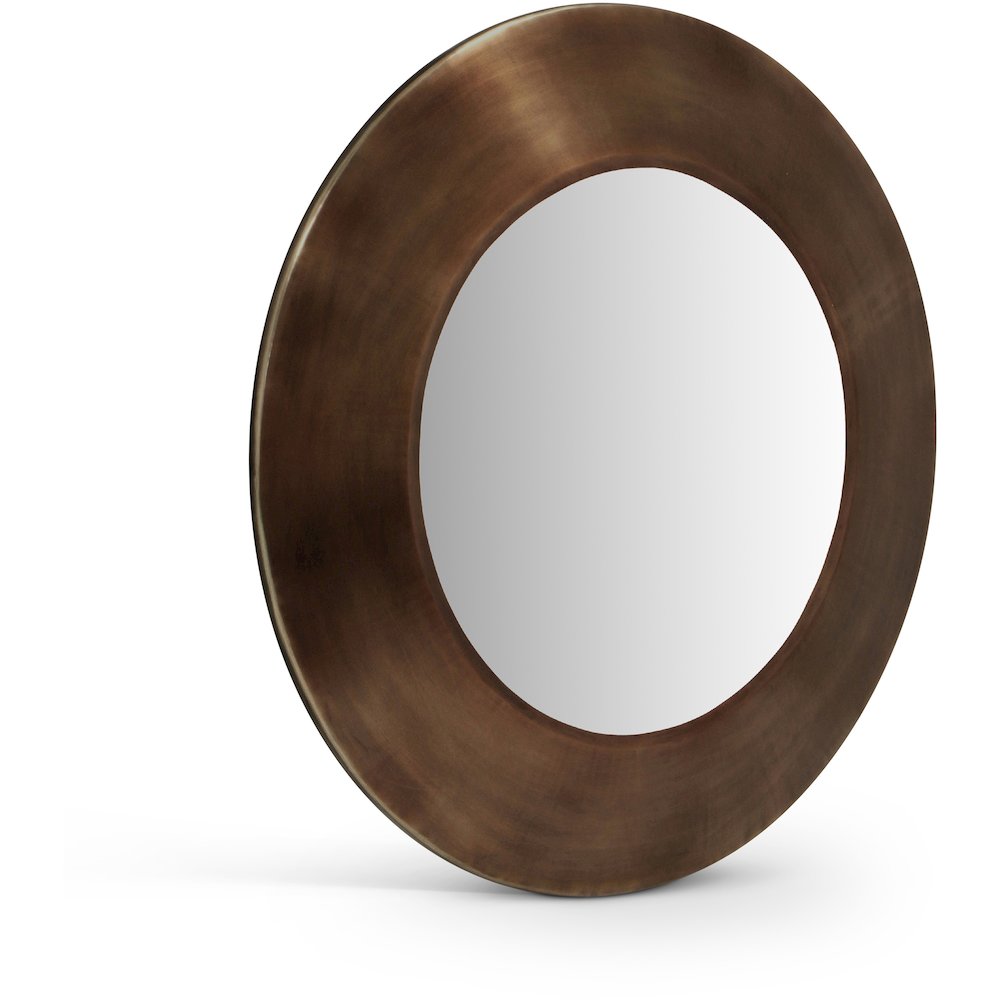 Sphere Brown Iron Mirror. Picture 1