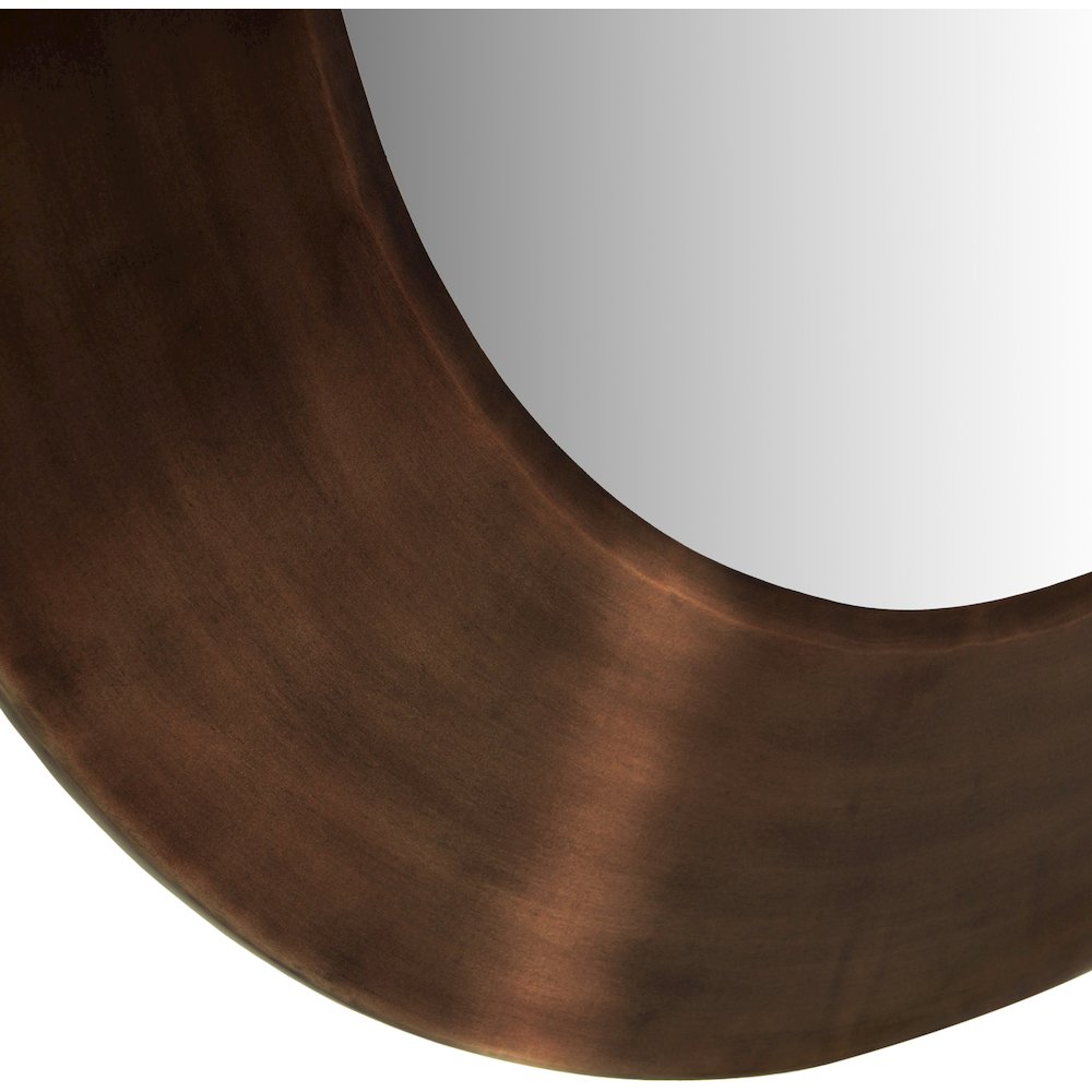 Sphere Brown Iron Mirror. Picture 4