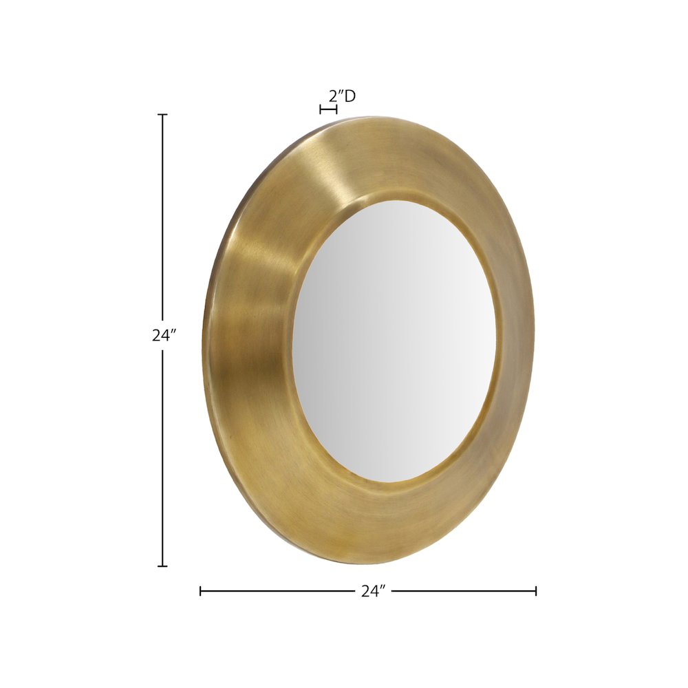 Sphere Gold Iron Mirror. Picture 6