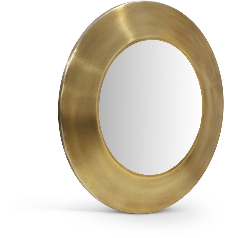 Sphere Gold Iron Mirror. Picture 1