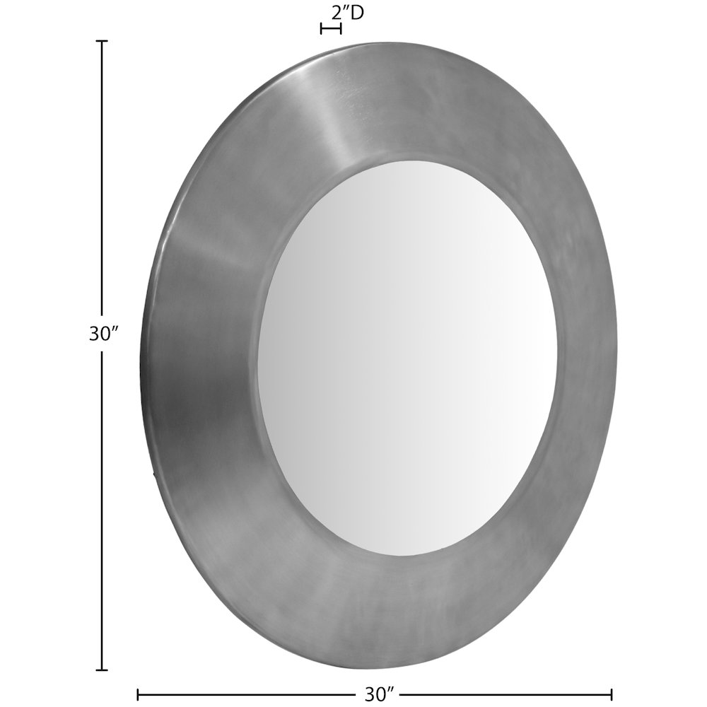 Sphere Silver Iron Mirror. Picture 6