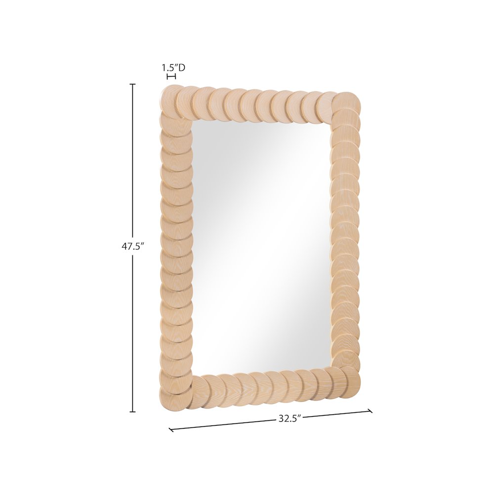 Revolve Natural Mirror. Picture 5