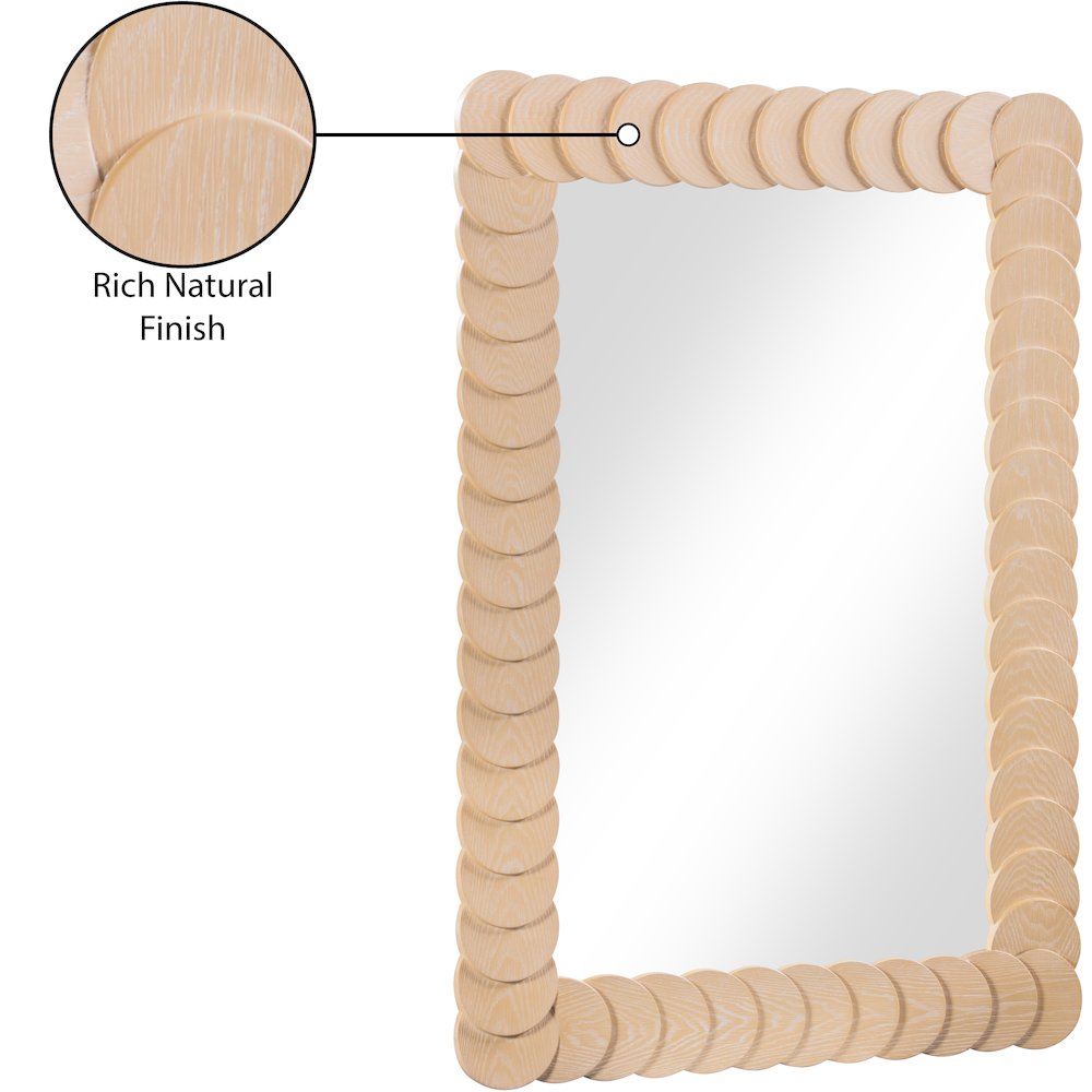 Revolve Natural Mirror. Picture 6