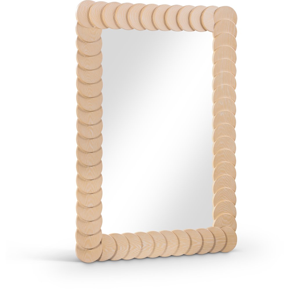 Revolve Natural Mirror. Picture 1