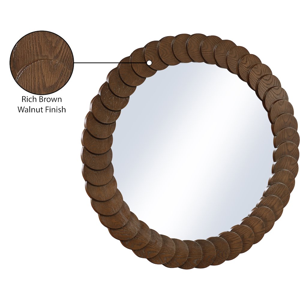 Revolve Brown Mirror. Picture 6