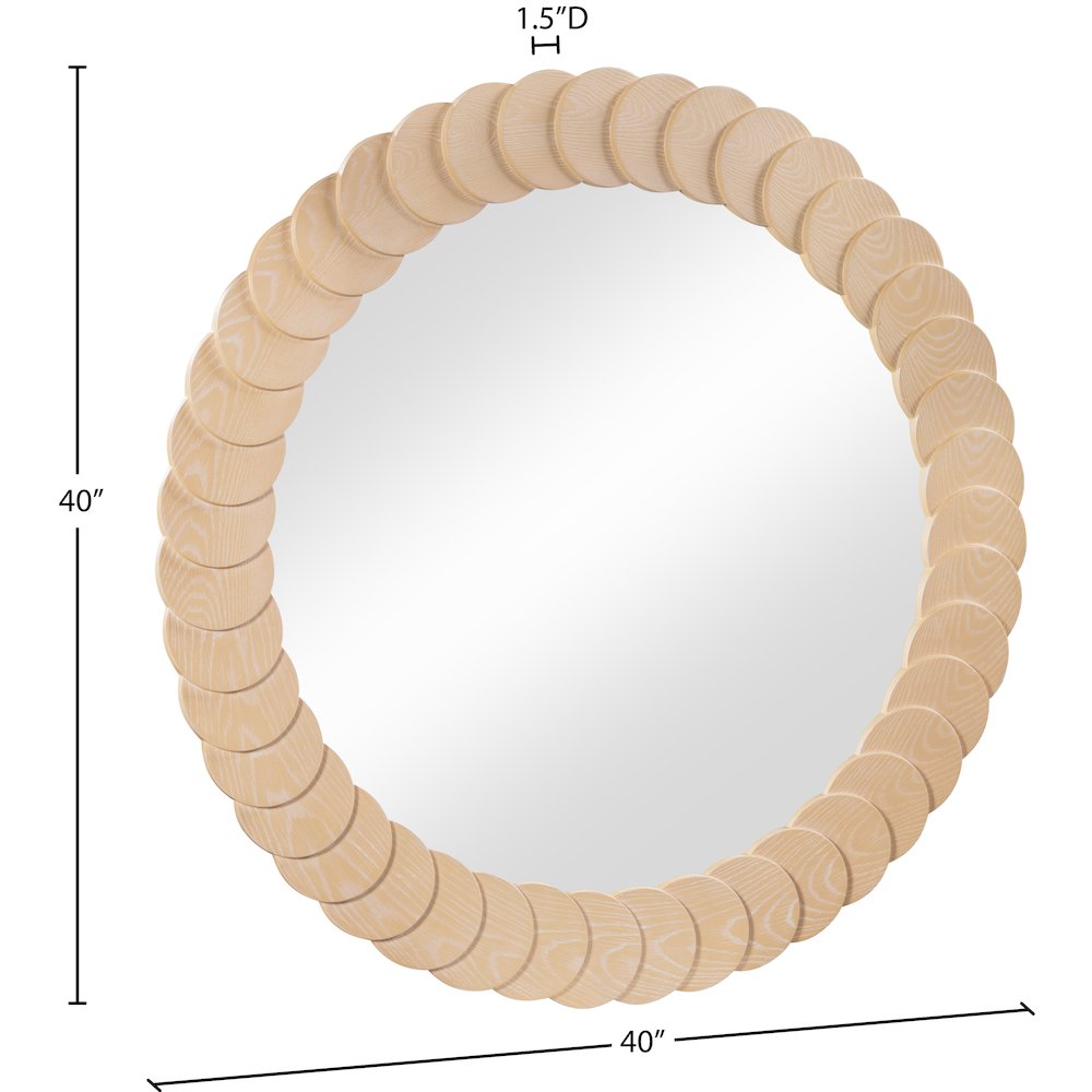 Revolve Natural Mirror. Picture 5