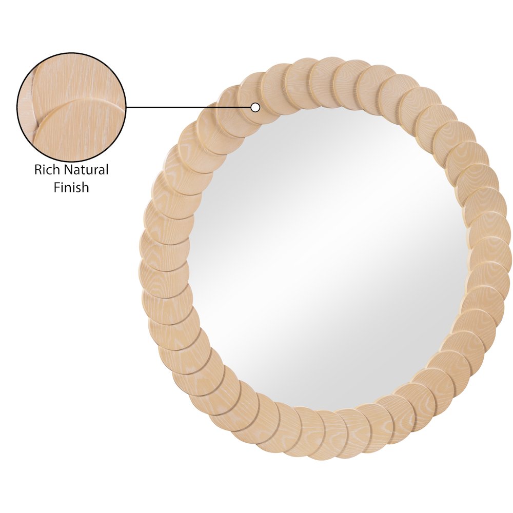 Revolve Natural Mirror. Picture 6