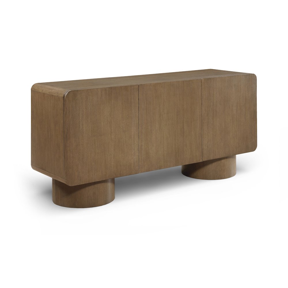 Adagio Brown Solid Wood And Oak Veneer Sideboard/Buffet. Picture 1
