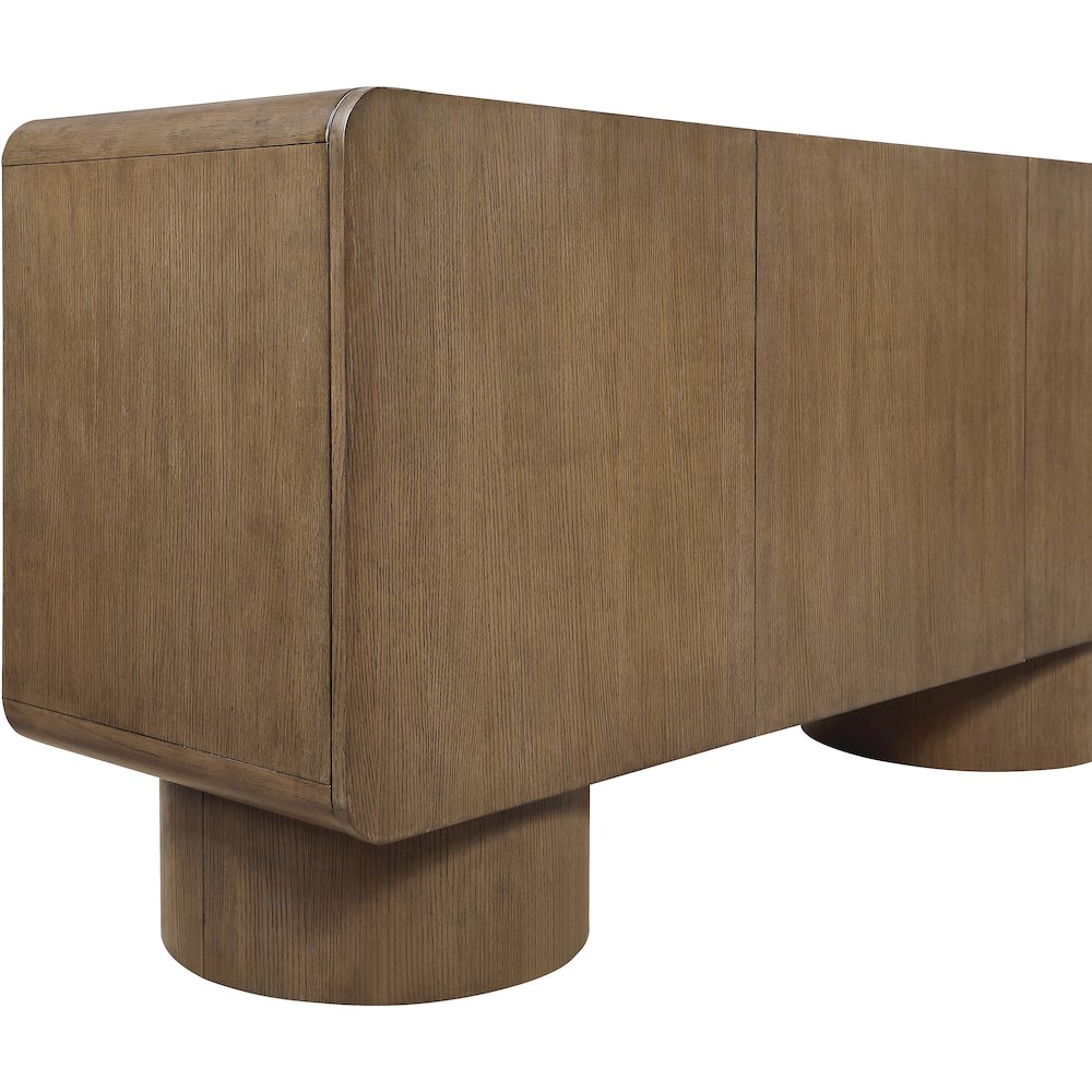 Adagio Brown Solid Wood And Oak Veneer Sideboard/Buffet. Picture 9
