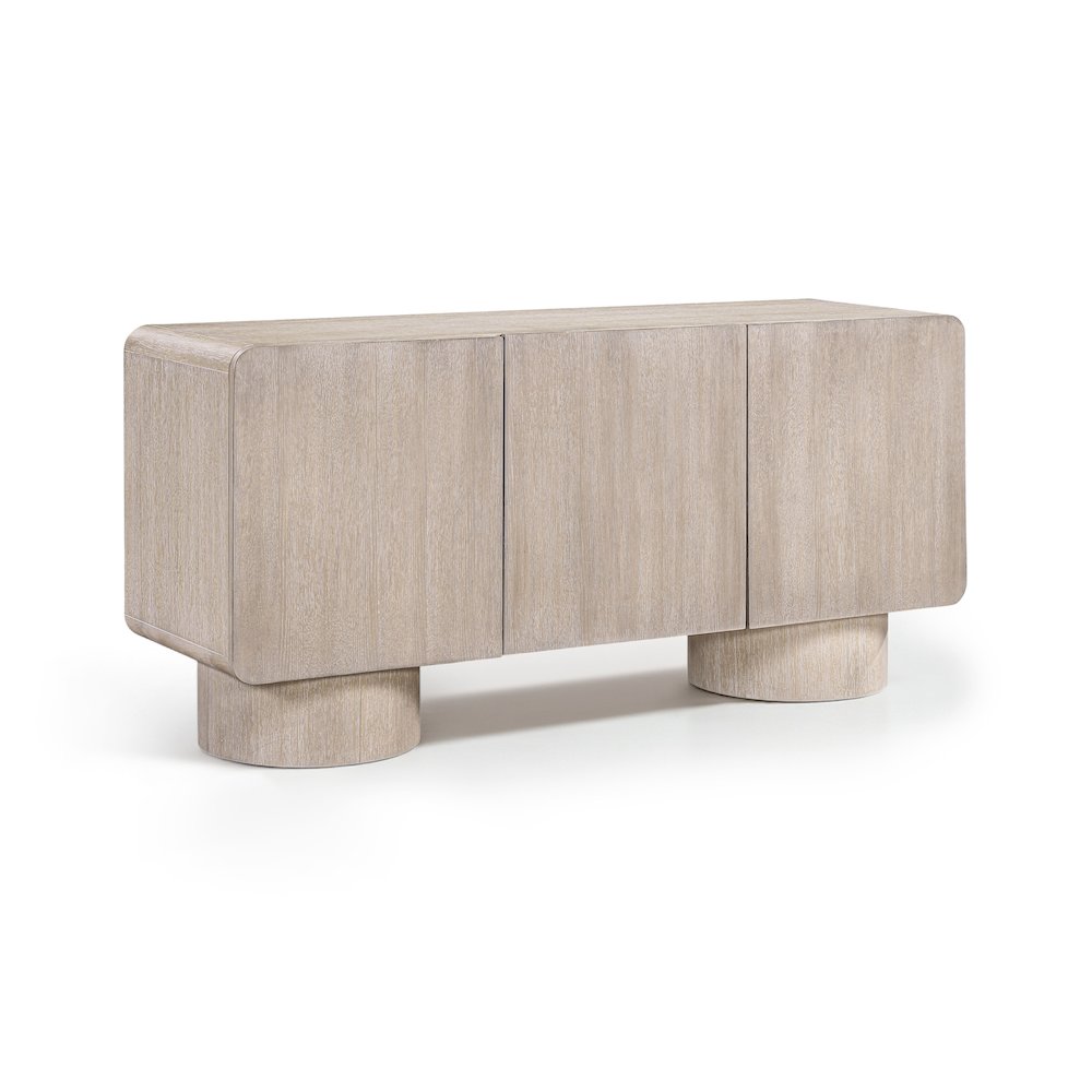 Adagio Natural Solid Wood And Oak Veneer Sideboard/Buffet. Picture 1