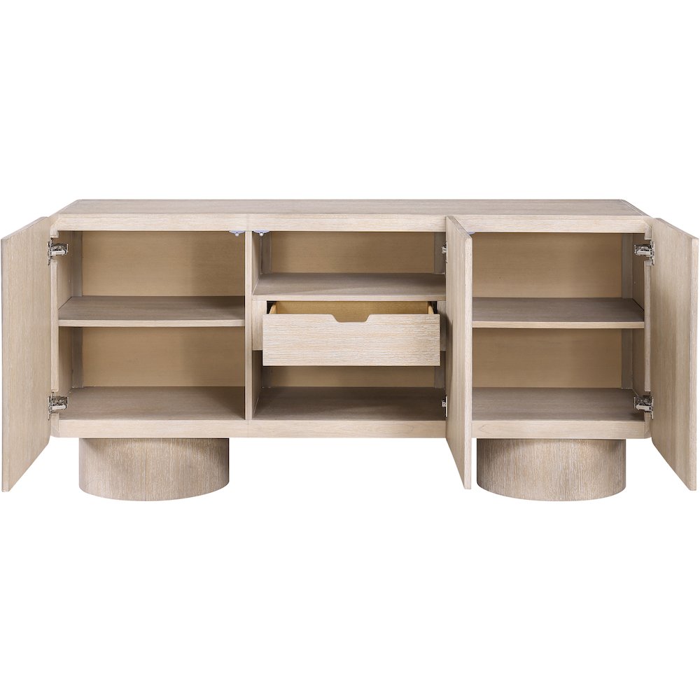Adagio Natural Solid Wood And Oak Veneer Sideboard/Buffet. Picture 4