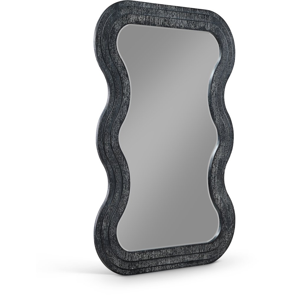 Bellagio Black Oak Veneer Mirror. Picture 1