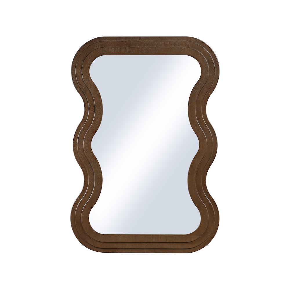 Bellagio Brown Oak Veneer Mirror. Picture 2