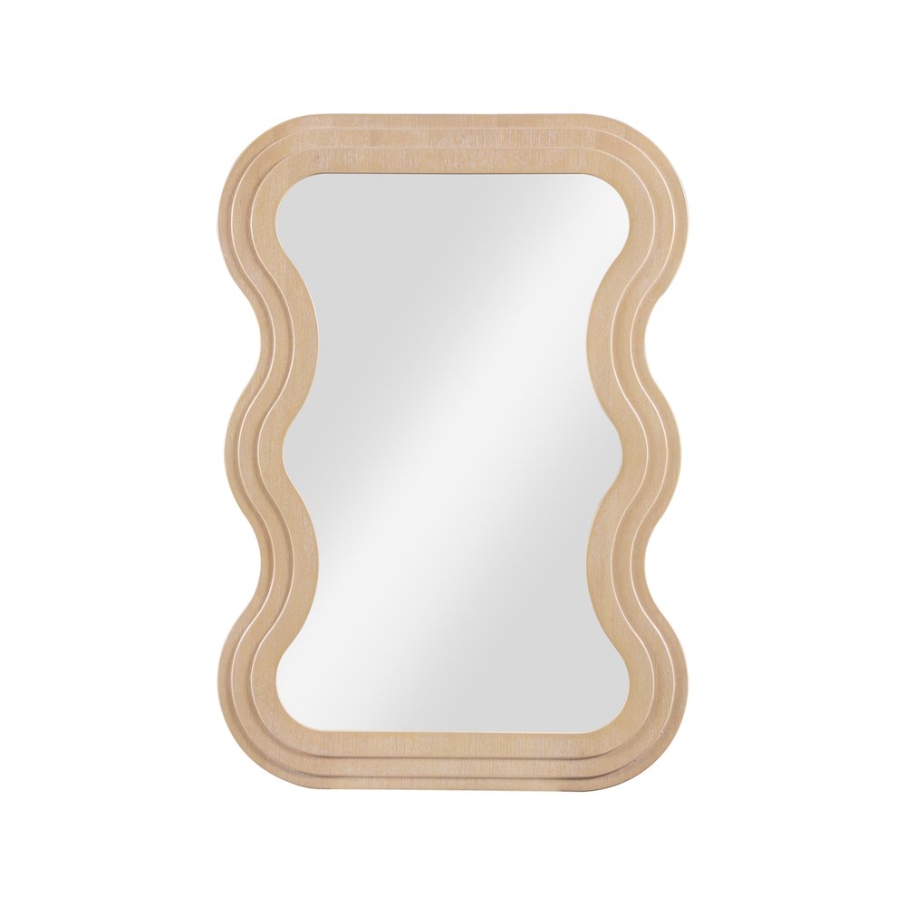 Bellagio Natural Oak Veneer Mirror. Picture 2