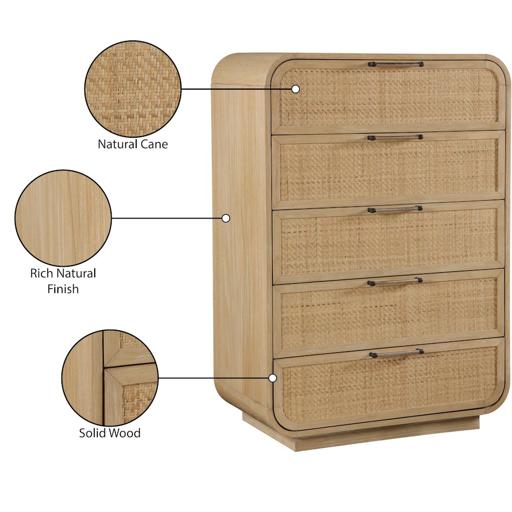 Windsor Natural Rubberwood Chest. Picture 10
