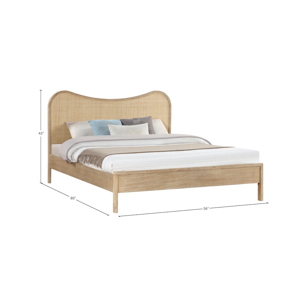 Windsor Natural Rubberwood Full Bed. Picture 10