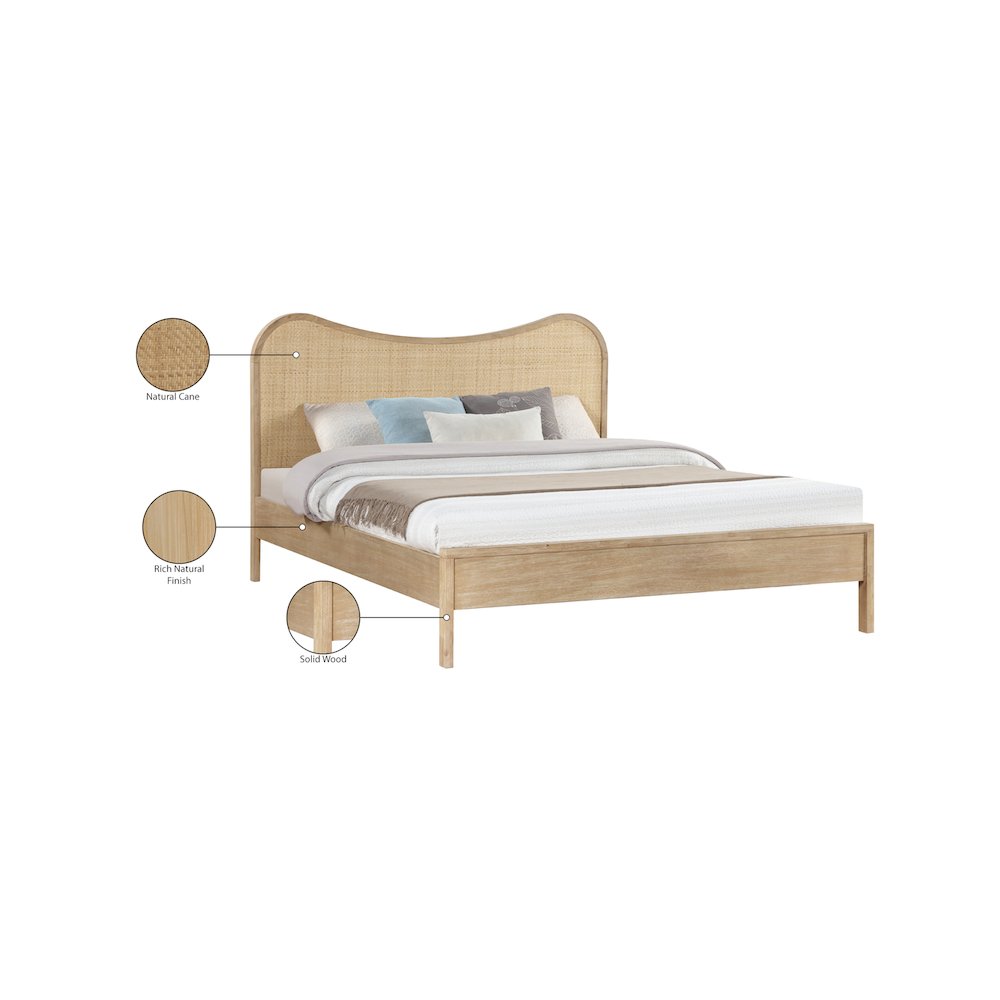 Windsor Natural Rubberwood Full Bed. Picture 11