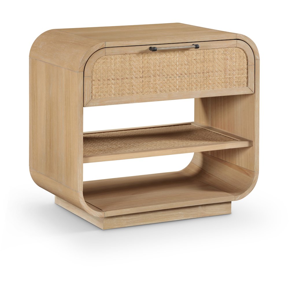 Windsor Natural Rubberwood Night Stand. Picture 1