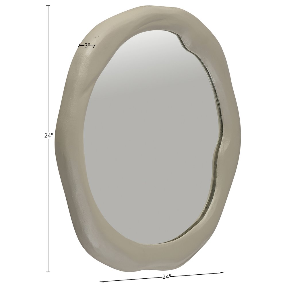 Armada Taupe Aluminum Mirror. Picture 5