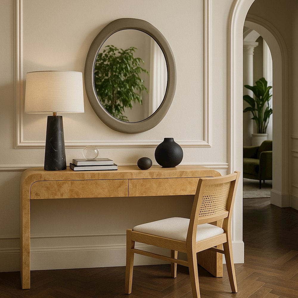 Armada Taupe Aluminum Mirror. Picture 7