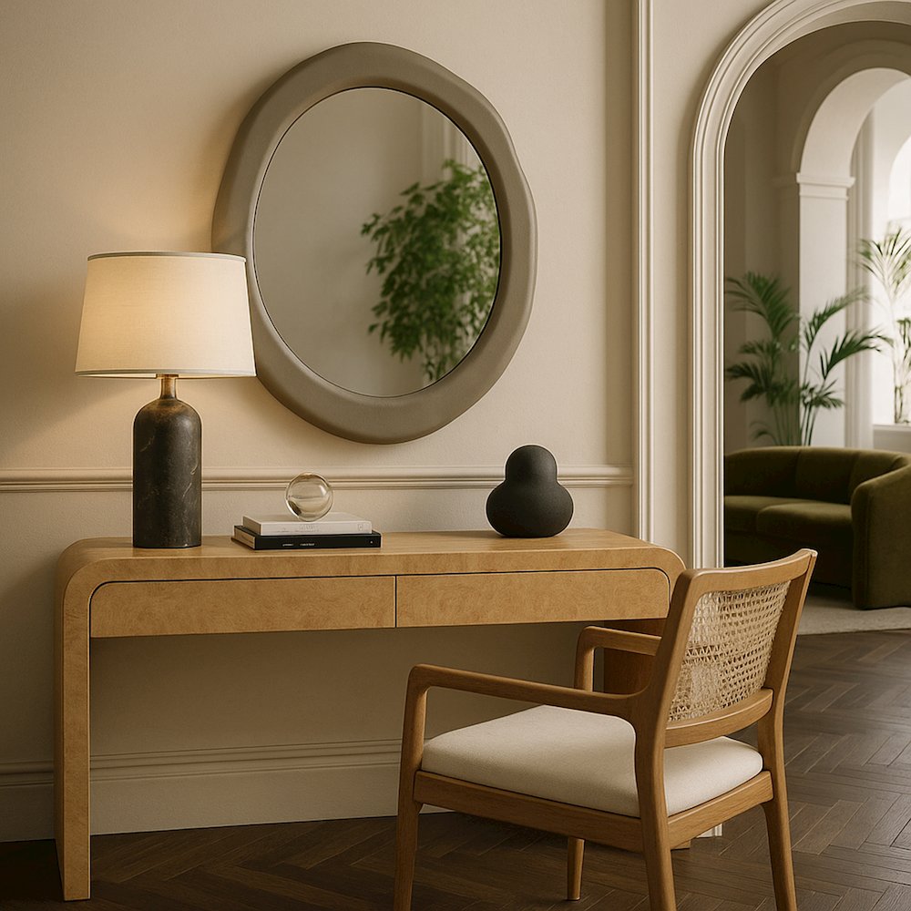 Armada Taupe Aluminum Mirror. Picture 7