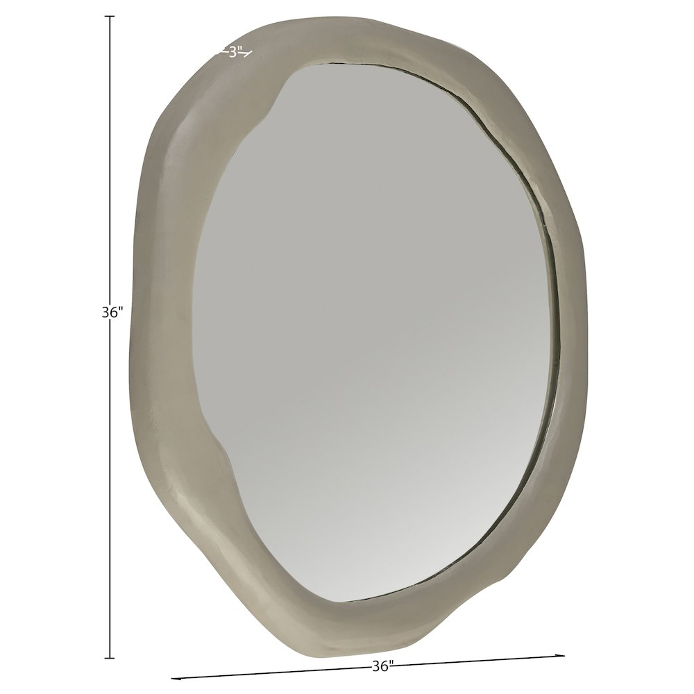 Armada Taupe Aluminum Mirror. Picture 5