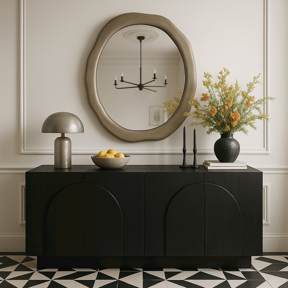 Armada Taupe Aluminum Mirror. Picture 7