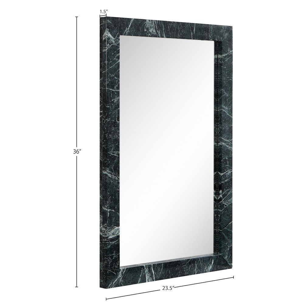Pavia Green Genuine Marble Frame Mirror. Picture 5