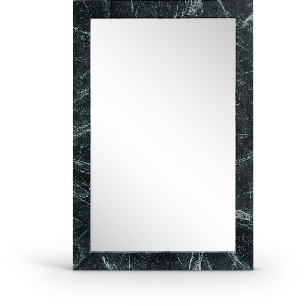 Pavia Green Genuine Marble Frame Mirror. Picture 1