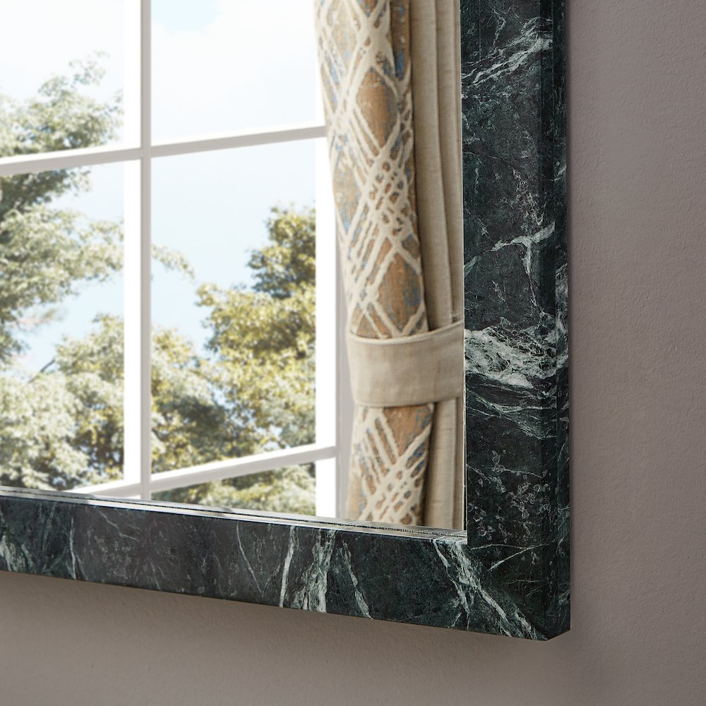 Pavia Green Genuine Marble Frame Mirror. Picture 4