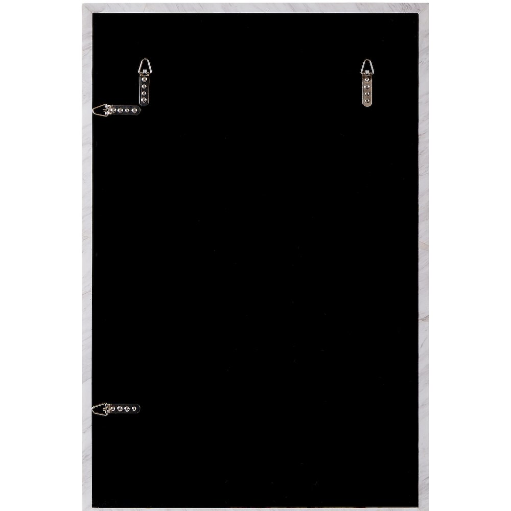 Pavia White Genuine Marble Frame Mirror. Picture 3
