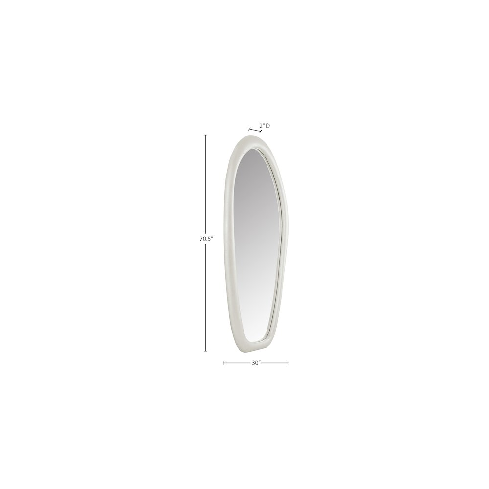 Holland White Polyresin Mirror. Picture 5