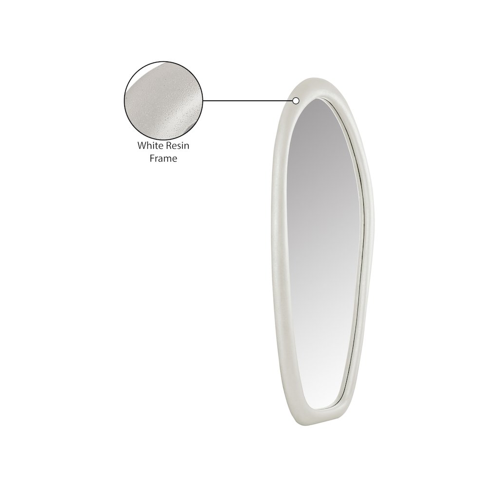 Holland White Polyresin Mirror. Picture 6
