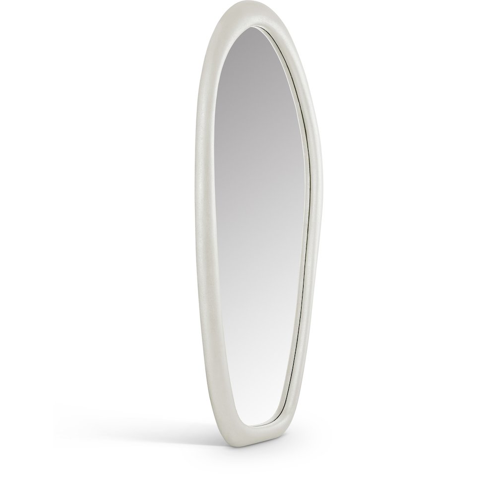 Holland White Polyresin Mirror. Picture 1