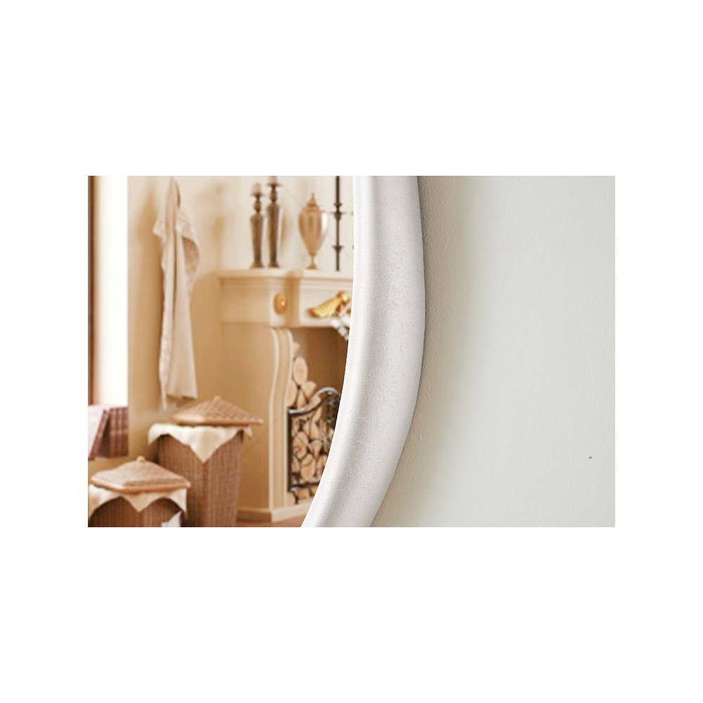 Holland White Polyresin Mirror. Picture 4