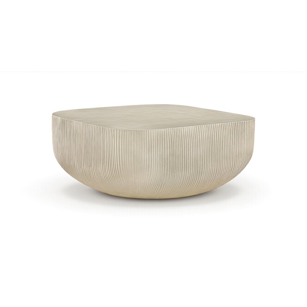 Sonara Beige Concrete Indoor/Outdoor Coffee Table. Picture 1