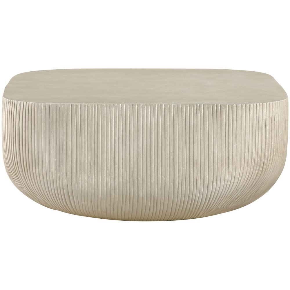 Sonara Beige Concrete Indoor/Outdoor Coffee Table. Picture 2