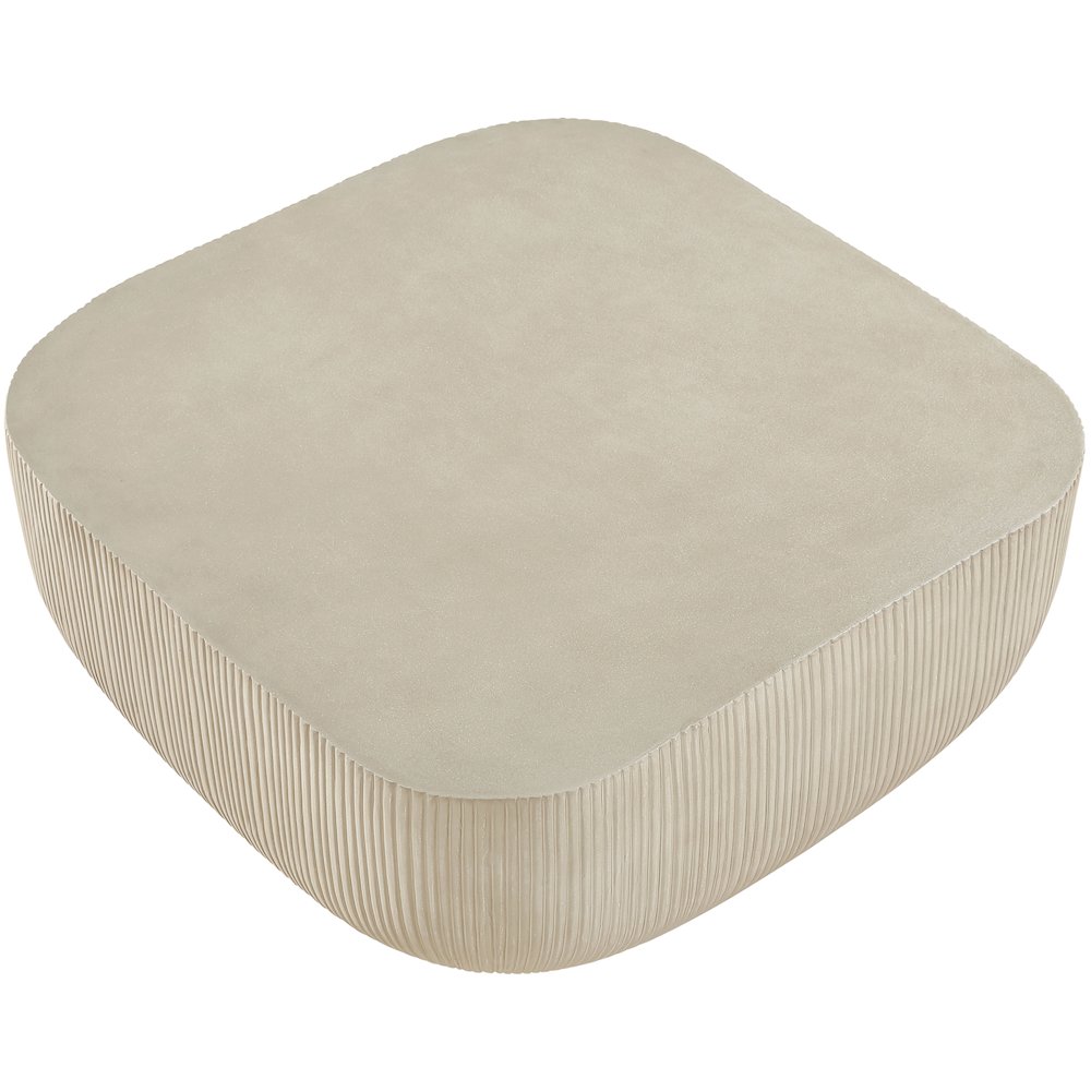 Sonara Beige Concrete Indoor/Outdoor Coffee Table. Picture 3