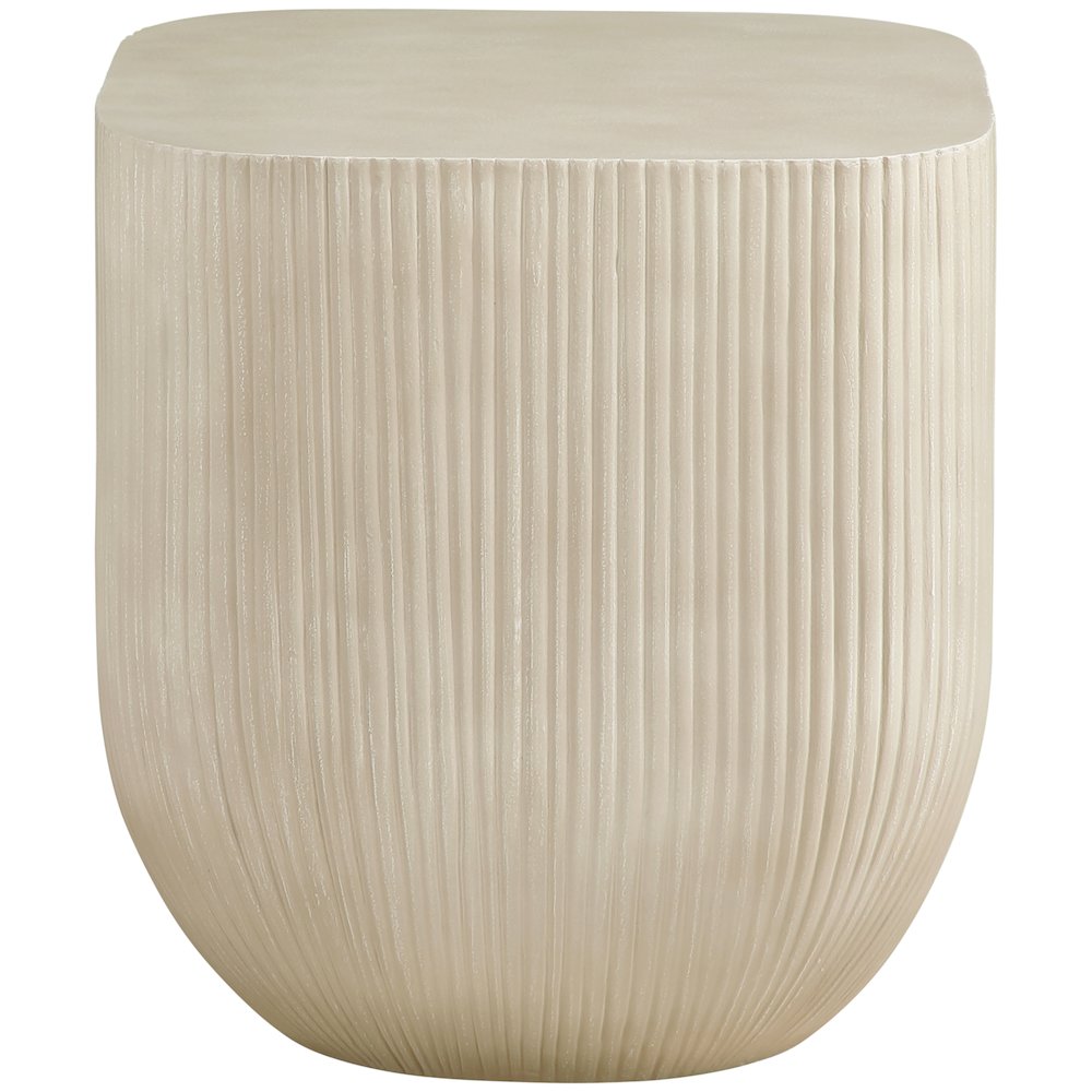 Sonara Beige Concrete Indoor/Outdoor End Table. Picture 2