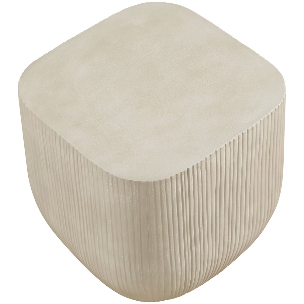 Sonara Beige Concrete Indoor/Outdoor End Table. Picture 3