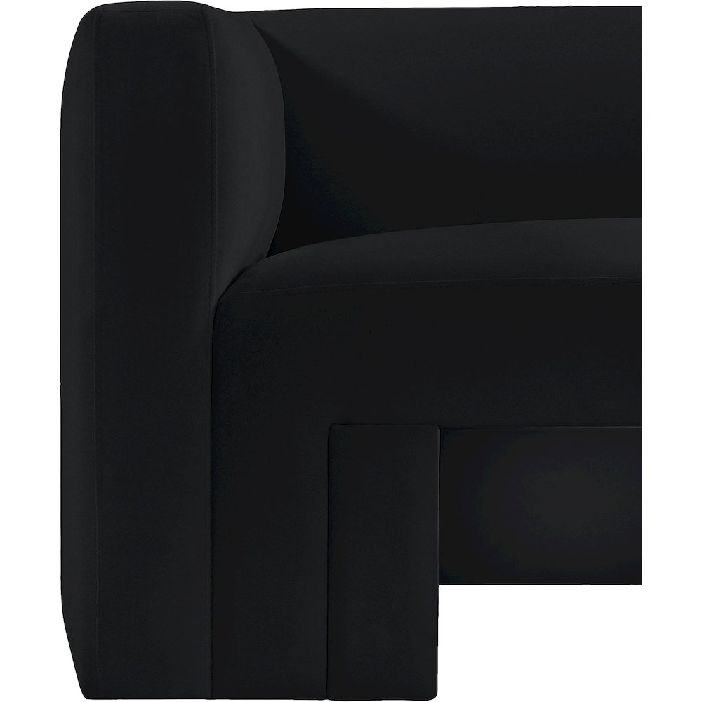 Henson Black Velvet Chair. Picture 10