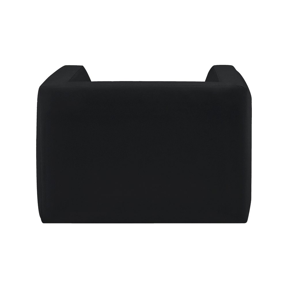 Henson Black Velvet Chair. Picture 2