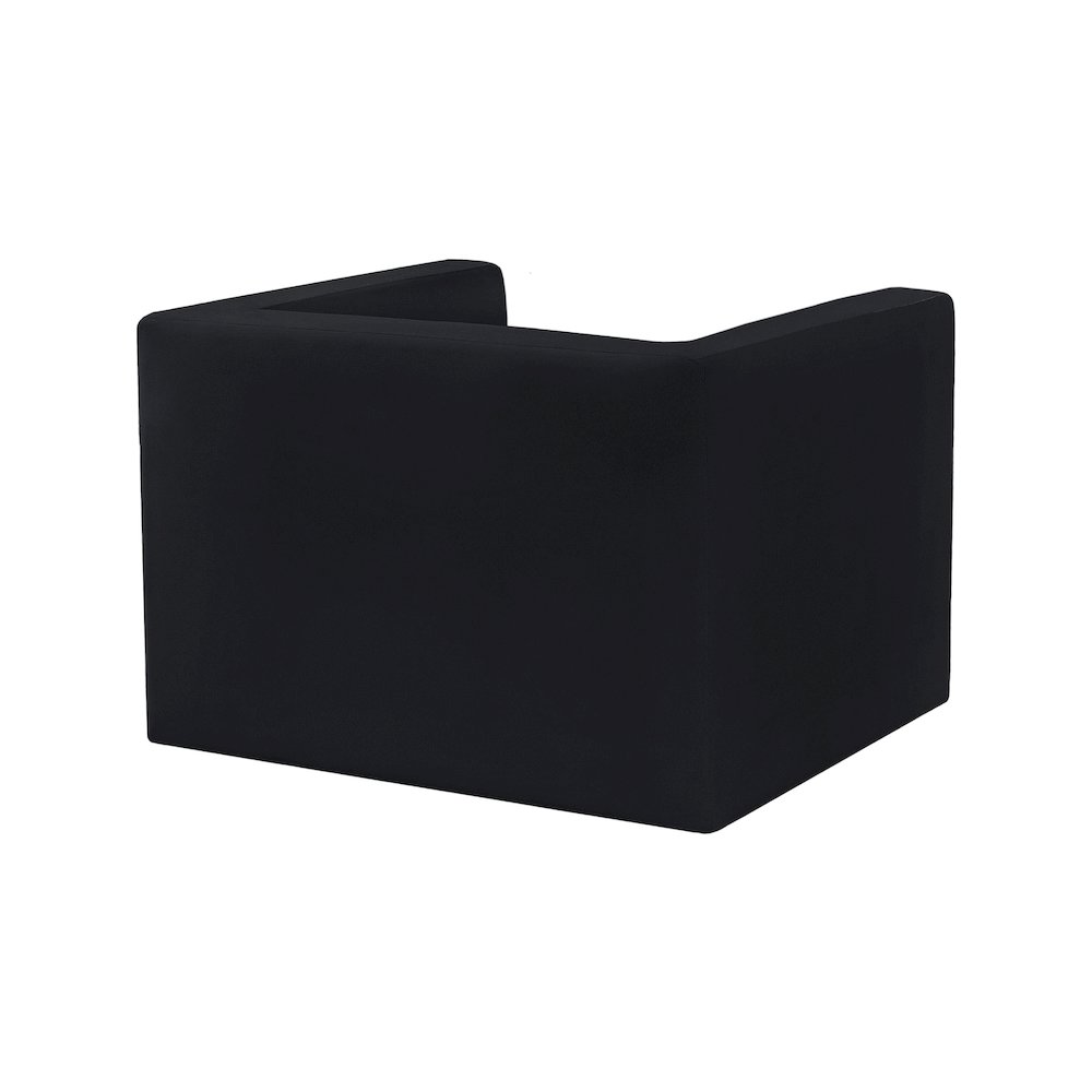 Henson Black Velvet Chair. Picture 3