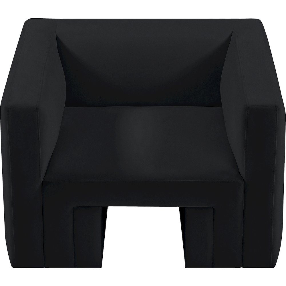 Henson Black Velvet Chair. Picture 5