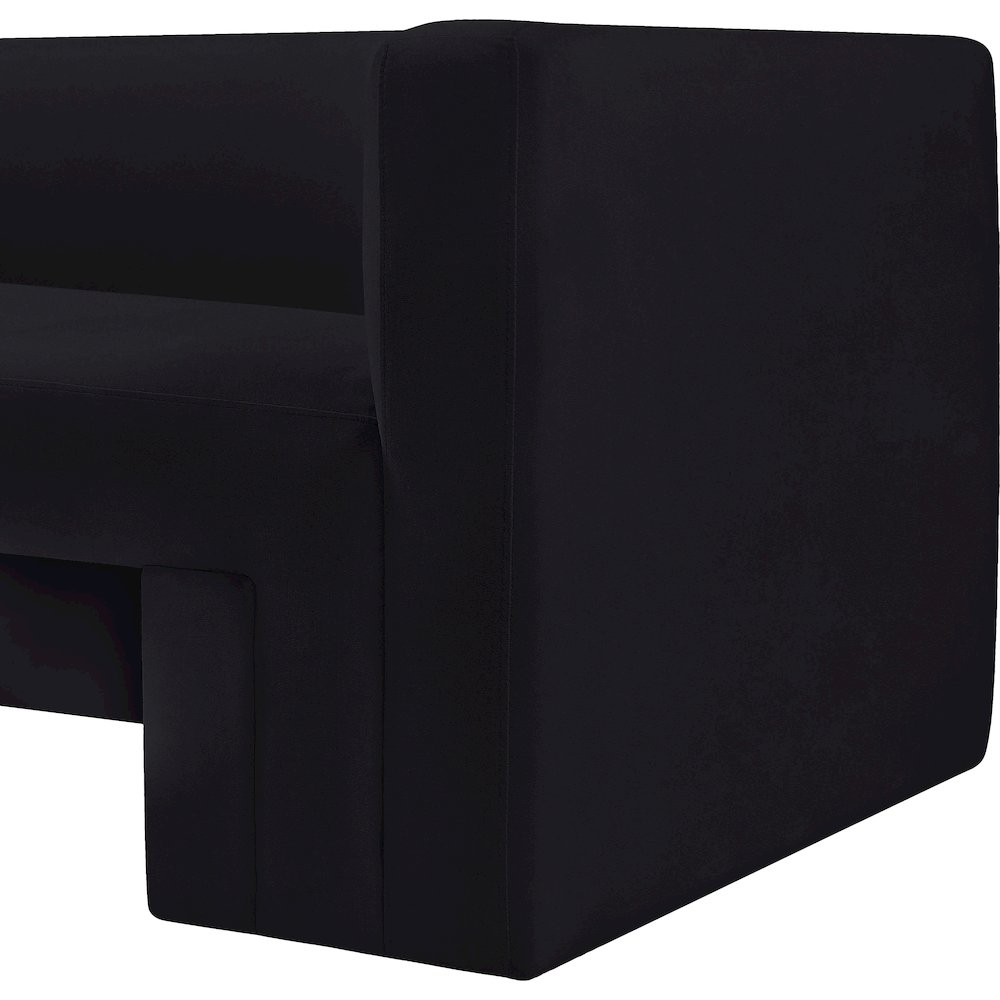 Henson Black Velvet Chair. Picture 8
