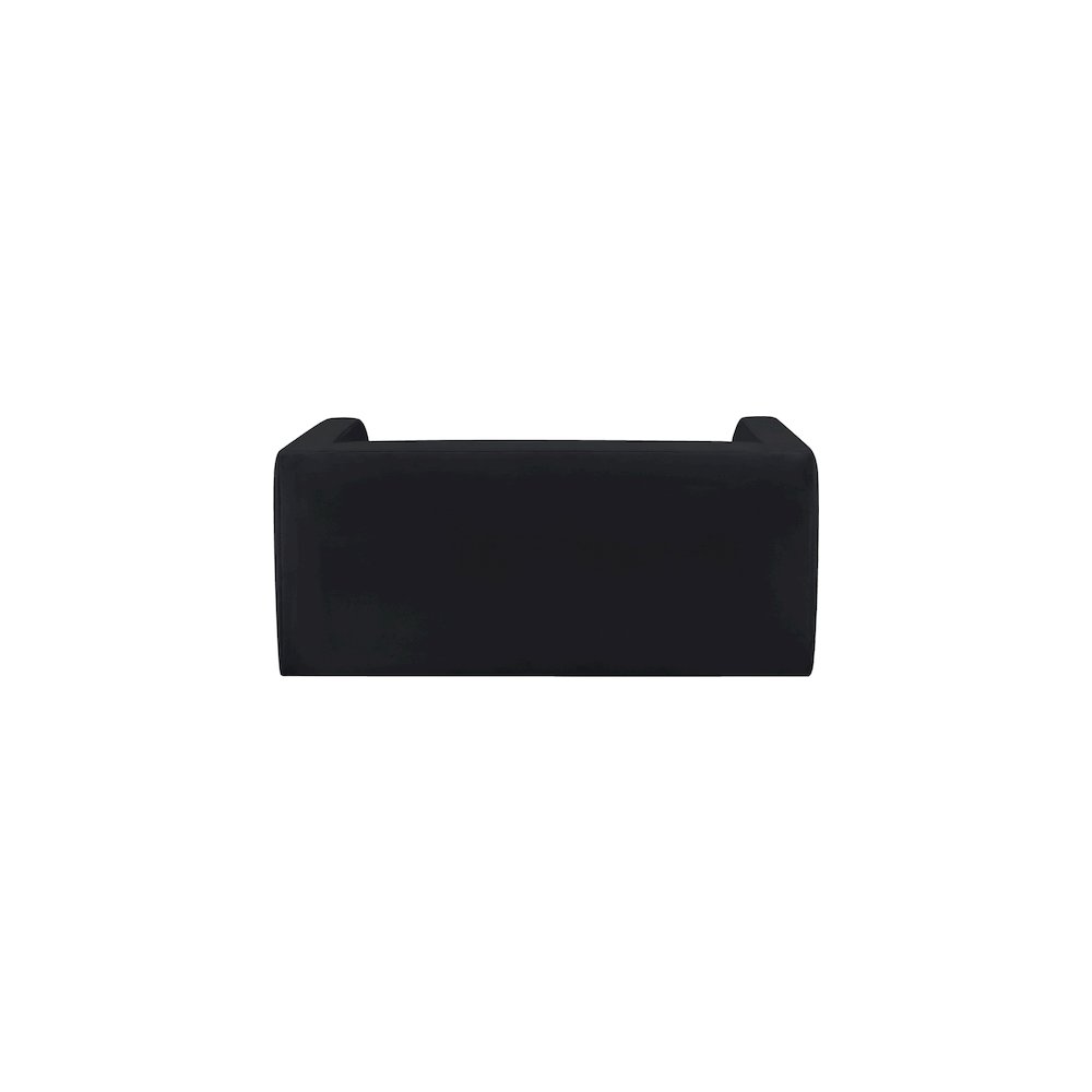 Henson Black Velvet Loveseat. Picture 2
