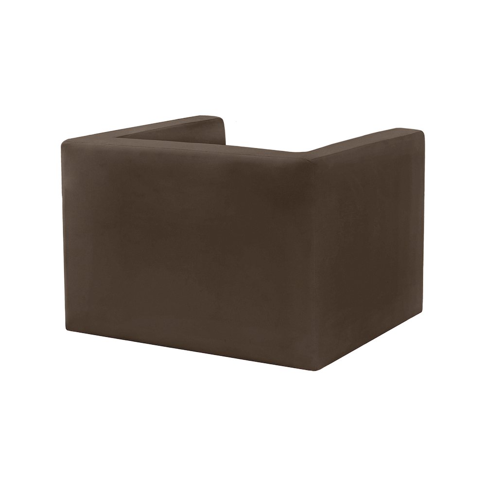 Henson Brown Velvet Chair. Picture 3